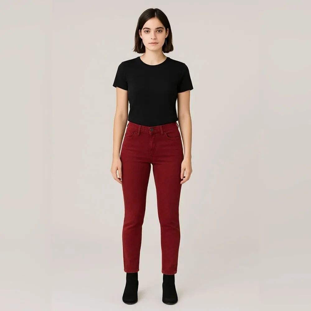 Big Star Alex Skinny Jeans Maroon Red 27” Waist Streetwear